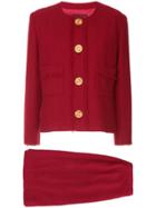 Chanel Vintage Tweed Suit - Red