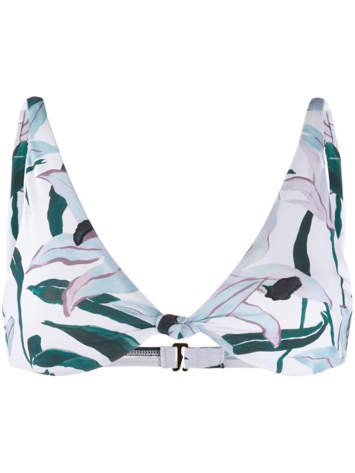 Tory Burch Desert Bloom Bikini Top - White