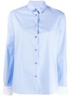 Ps Paul Smith Cocktail Cuff Print Shirt - Blue