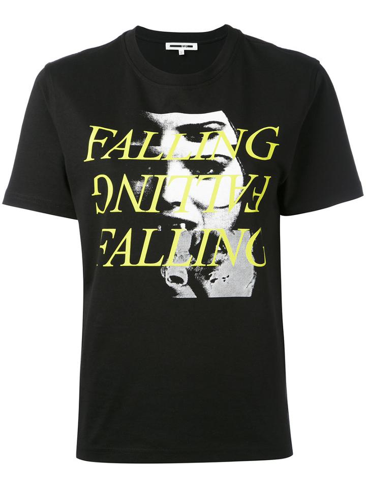 Printed T-shirt - Women - Cotton - Xs, Black, Cotton, Mcq Alexander Mcqueen
