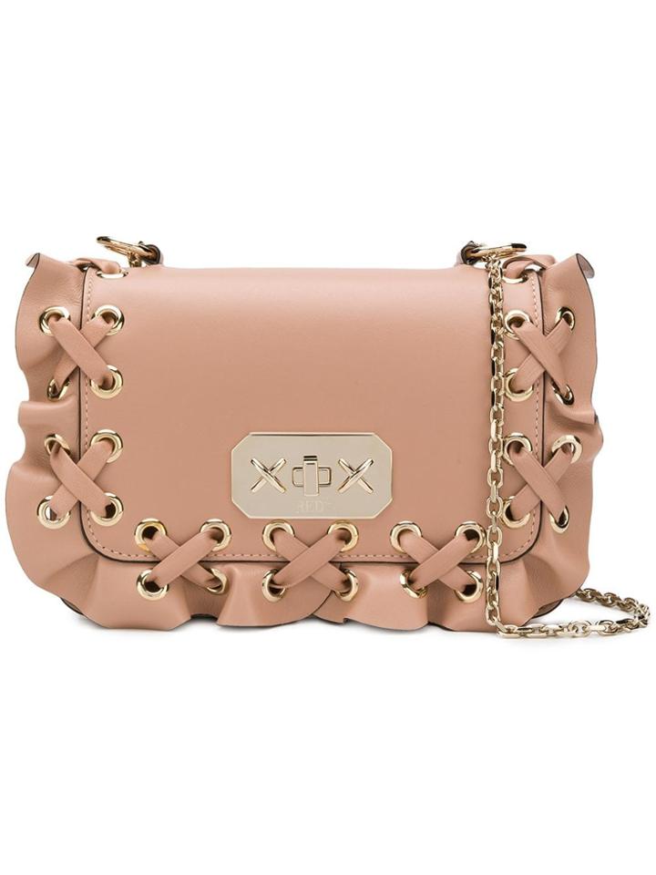 Red Valentino Red(v) Rockruffle Shoulder Bag - Neutrals