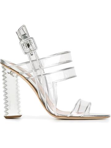 Aperlai Clear Strappy Sandals