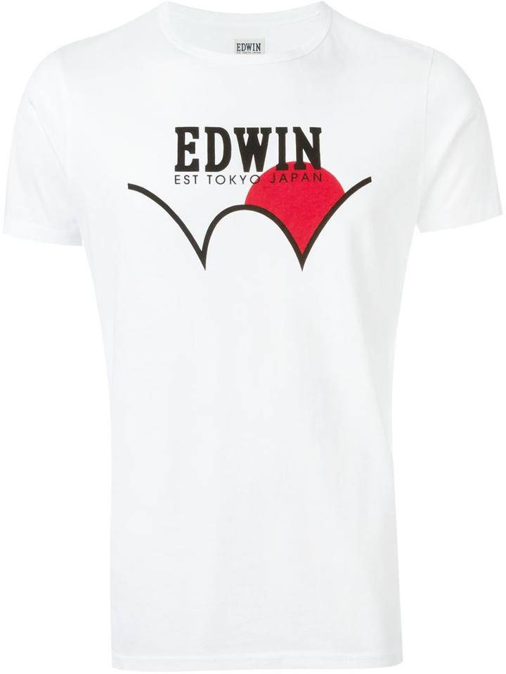 Edwin Logo Print T-shirt