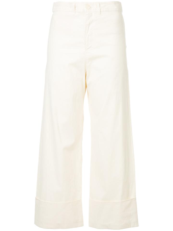Sea Wide Leg Trousers - White