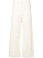 Sea Wide Leg Trousers - White