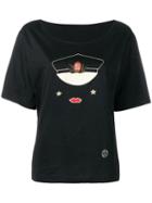 Fendi Pre-owned 1980's Hat Printed T-shirt - Black