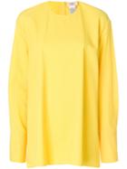 Ports 1961 Open Back Oversized Blouse - Yellow & Orange