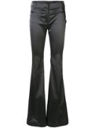 Tom Ford Satin Flared Trousers - Grey