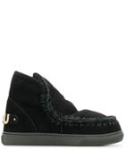 Mou Eskimo Logo Ankle Boots - Black