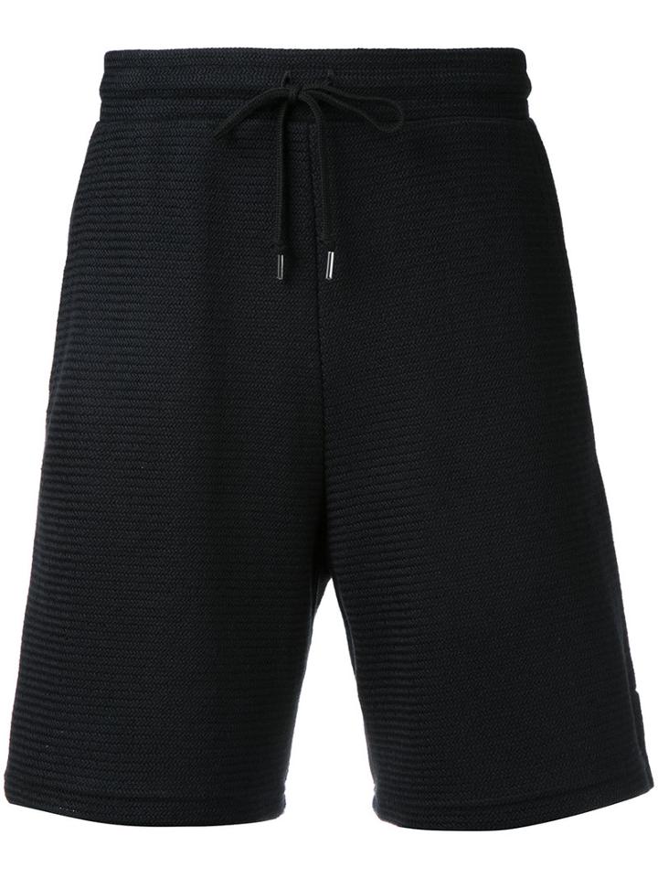 John Elliott Woven Track Shorts, Men's, Size: Medium, Black, Cotton/linen/flax/polyester