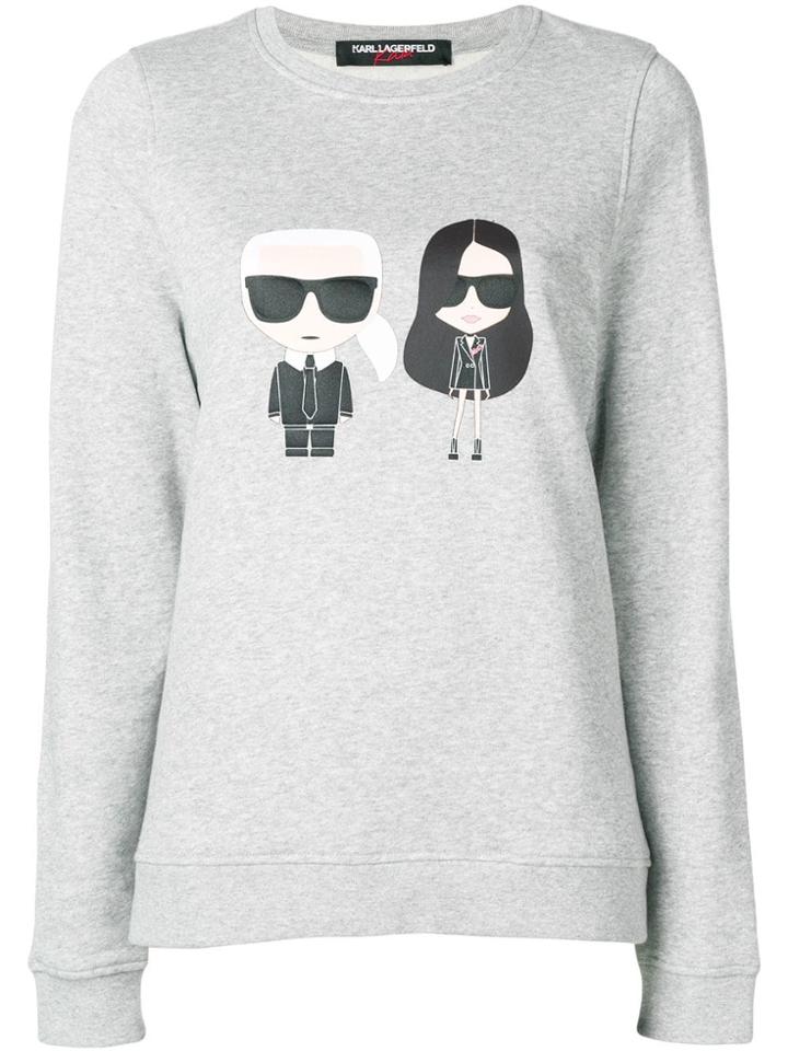 Karl Lagerfeld Karl X Kaia Ikonik Sweatshirt - Grey