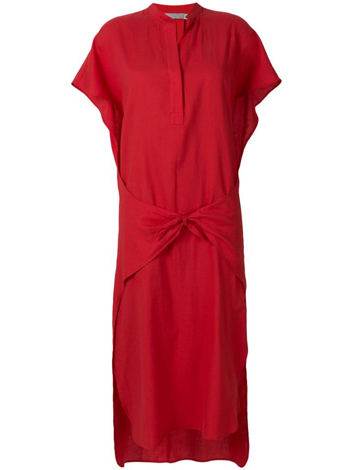 Vince High Low Hem Dress - Red