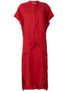 Vince High Low Hem Dress - Red