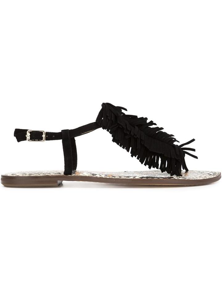 Sam Edelman Fringed Thong Sandals
