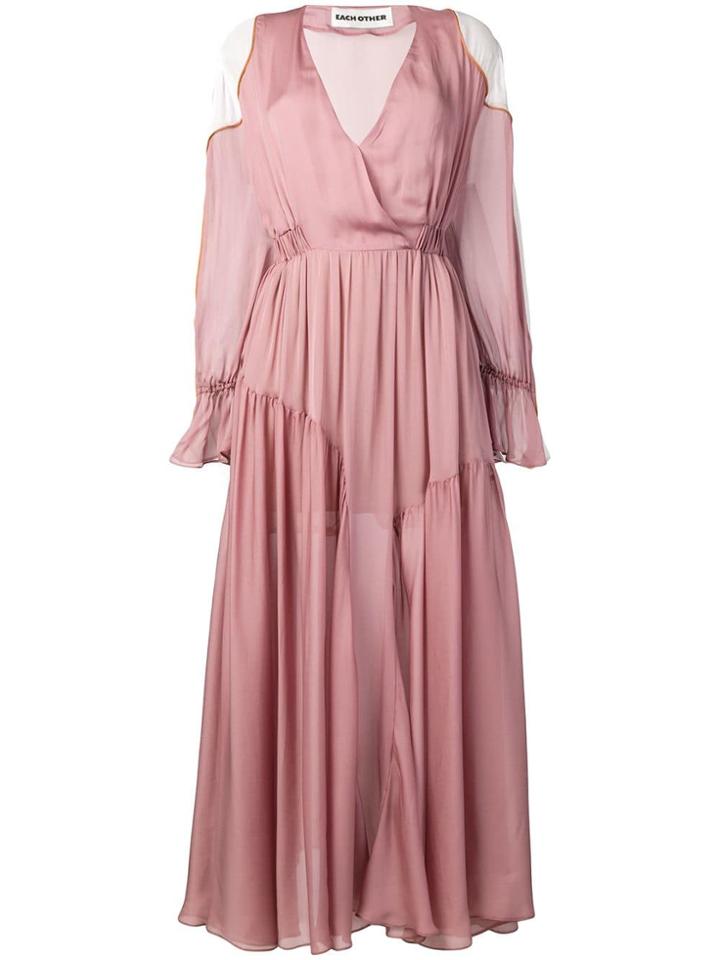 Each X Other Romantic Colour Block Dress - Pink