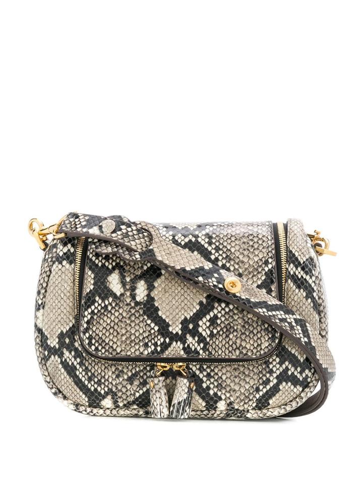 Anya Hindmarch Python Print Shoulder Bag - Neutrals