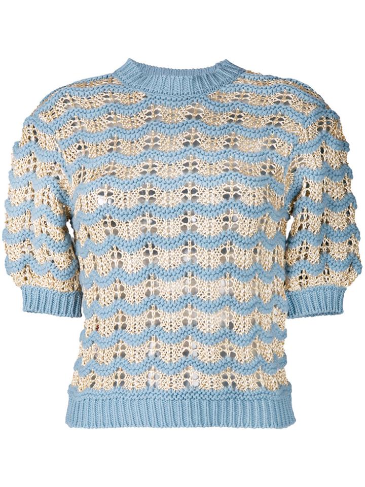 Marni Slim Tight Jumper - Blue