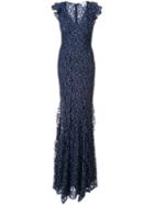 Zac Zac Posen - Josephine Gown - Women - Nylon/rayon/polyester - 12, Blue, Nylon/rayon/polyester