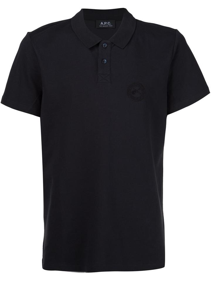 A.p.c. Embroidered Logo Polo Shirt