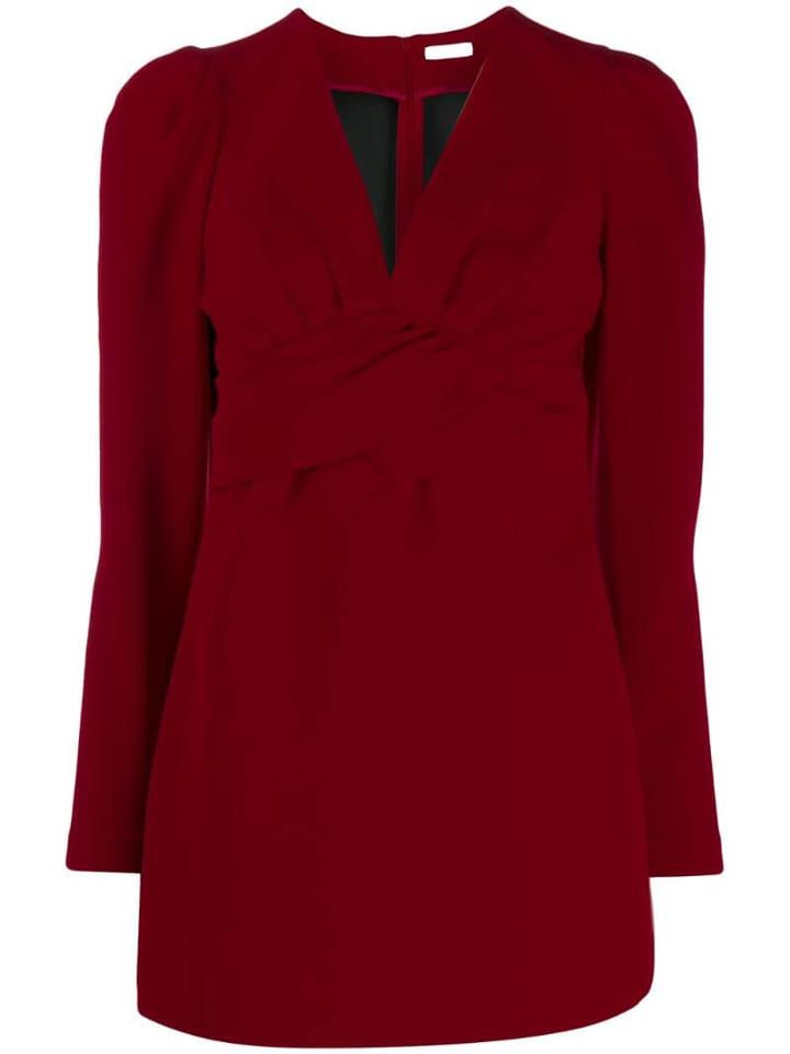 P.a.r.o.s.h. V-neck Mini Dress - Red