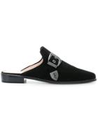 Stuart Weitzman Ryanna Slippers - Black