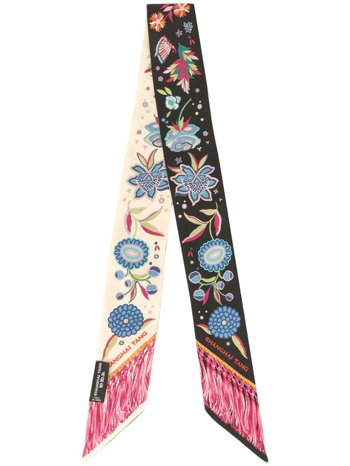 Shanghai Tang Chinoiserie Twilly Foulard - Black