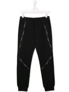Emporio Armani Kids Logo Tape Track Pants - Black