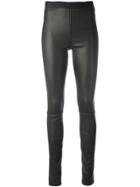 Neil Barrett Leather Leggings - Black