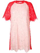 Goen.j Block Panel Dress, Women's, Size: Small, Pink/purple, Cotton/nylon