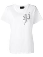 Philipp Plein White Embellished T-shirt