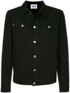 Msgm Embroidered Denim Jacket - Black