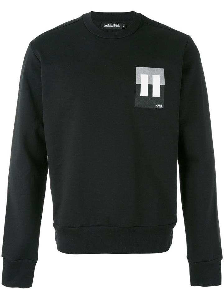 Haus By Ggdb - Logo Print Sweatshirt - Men - Cotton/polyamide - S, Black, Cotton/polyamide