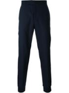 Paul Smith Cuffed Trousers, Men's, Size: 32, Blue, Wool