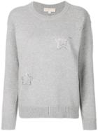 Michael Michael Kors Embellished Star Sweatshirt - Grey