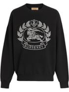 Burberry Knitted Crest Jumper - Black
