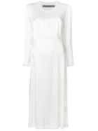 Raquel Allegra Shift Midi Dress - White