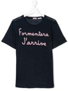 Mc2 Saint Barth Kids Formentera J'arrive T-shirt - Blue