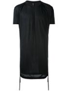 Tom Rebl - Long Classic T-shirt - Men - Viscose - L, Black, Viscose