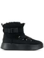Ugg Australia Crossover Strap Buckled Boots - Black