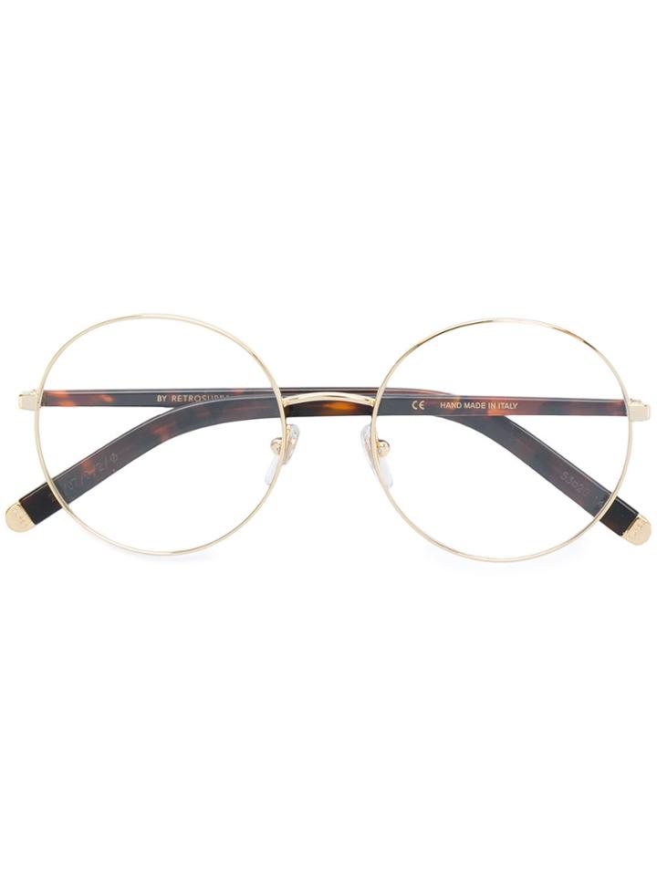 Retrosuperfuture Numero 33 Round Frame Glasses - Metallic