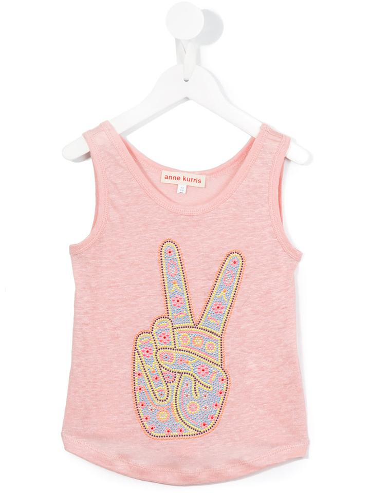 Anne Kurris Marcel Peace Tank, Girl's, Size: 10 Yrs, Nude/neutrals