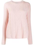 Peserico Cable Knit Jumper - Pink