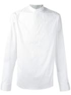 Wooyoungmi Classic Shirt, Men's, Size: 48, White, Cotton/nylon/polyurethane