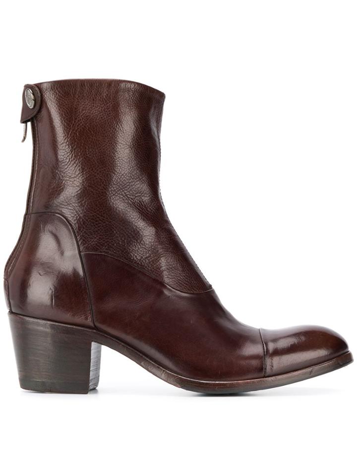 Alberto Fasciani Maya Block-heel Ankle Boots - Brown