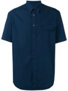 Maison Margiela Classic Short Sleeve Shirt, Men's, Size: 42, Blue, Cotton