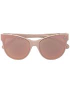 Stella Mccartney Eyewear Pink Star Embellished Cat Eye Sunglasses -