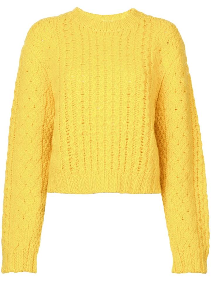 R13 Chunky Knit Sweater - Yellow & Orange