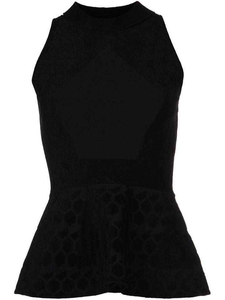 Roland Mouret Velvet Tank Top, Women's, Size: Xs, Black, Polyamide/polyester/spandex/elastane/viscose