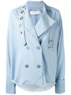 Marques'almeida - Denim Jacket-style Shirt - Women - Cotton - S, Blue, Cotton