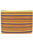 Calvin Klein Collection Beaded Stripe Clutch